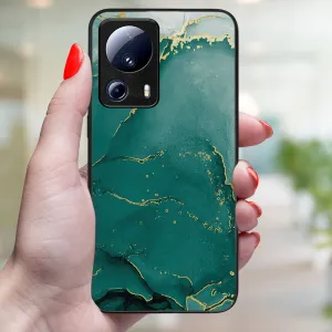 MY ART Ochranný kryt pre Xiaomi 13 Lite GREEN MARBLE (145)