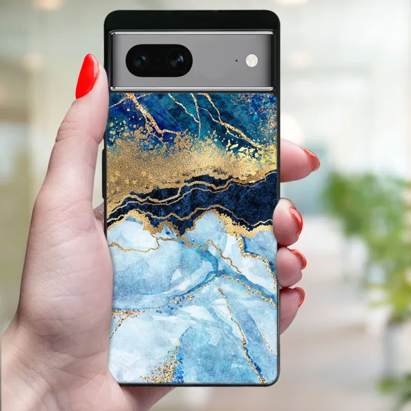 MY ART Ochranný kryt pre Google Pixel 7 BLUE MARBLE (141)