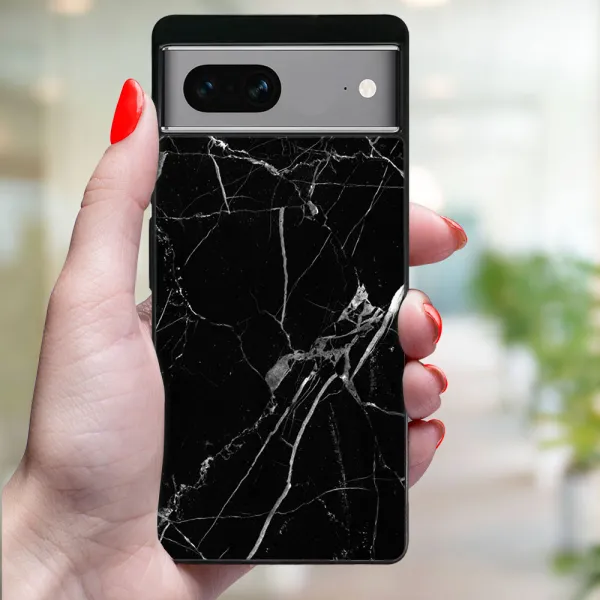 MY ART Ochranný kryt pre Google Pixel 7 BLACK MARBLE (142)