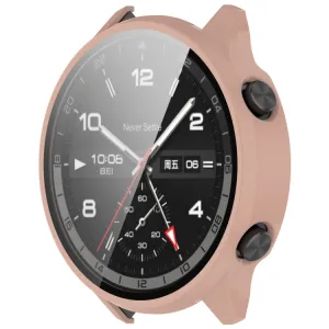 PC FULL COVER Plastový kryt so sklom pre OnePlus Watch 2R ružový