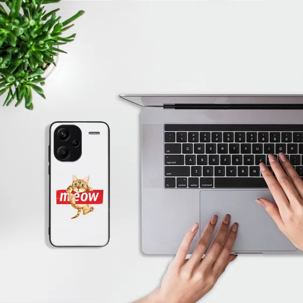 MY ART Ochranný obal pre Xiaomi Redmi Note 13 Pro+ 5G MEOW (183)