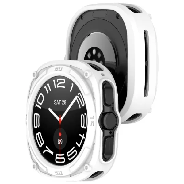 TPU HALF COVER Kryt pre Samsung Galaxy Watch Ultra / Watch Ultra 2025 biely