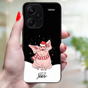 MY ART Obal s vianočným dizajnom Xiaomi Redmi Note 13 Pro+ 5G LET IT SNOW (075)