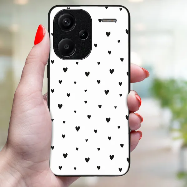 MY ART Ochranný obal pre Xiaomi Redmi Note 13 Pro+ 5G BLACK HEARTS (167)