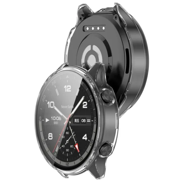 PC FULL COVER Plastový kryt so sklom pre OnePlus Watch 2R priehľadný