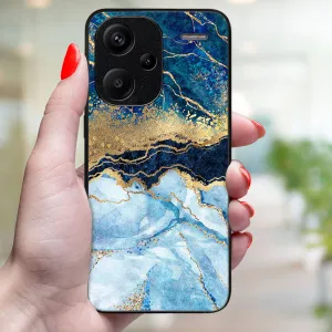 MY ART Ochranný obal pre Xiaomi Redmi Note 13 Pro+ 5G BLUE MARBLE (141)