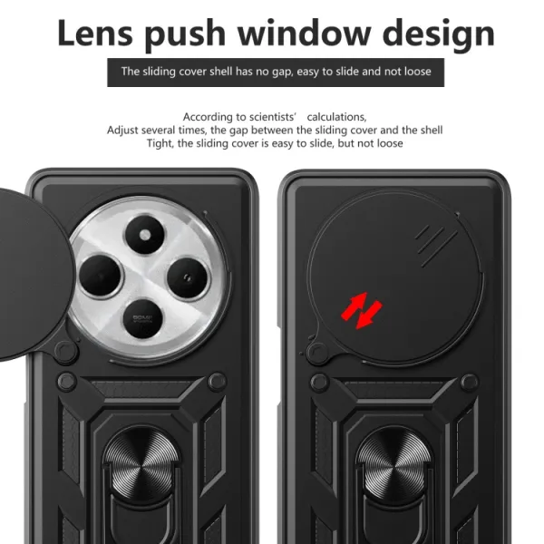 RING CAMERA Kryt s držiakom pre Xiaomi Redmi 14C / Poco C75 modrý