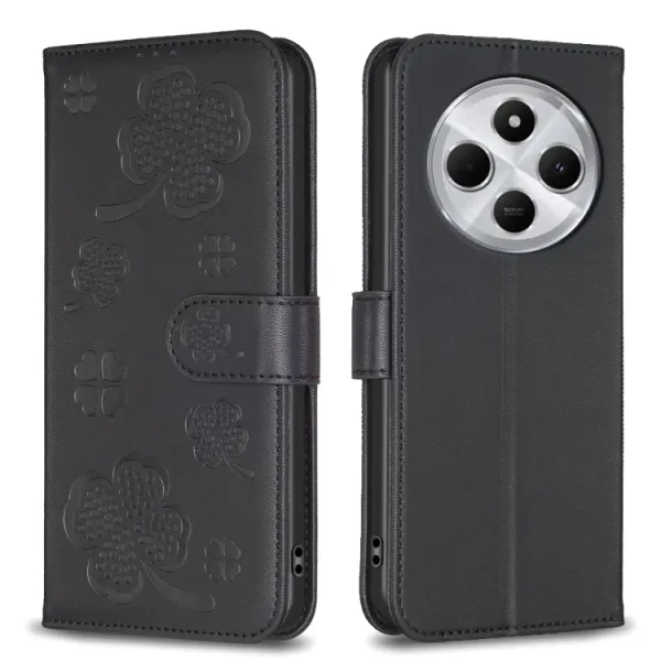ART CLOVER Peňaženkový obal pre Xiaomi Redmi 14C / Poco C75 čierny