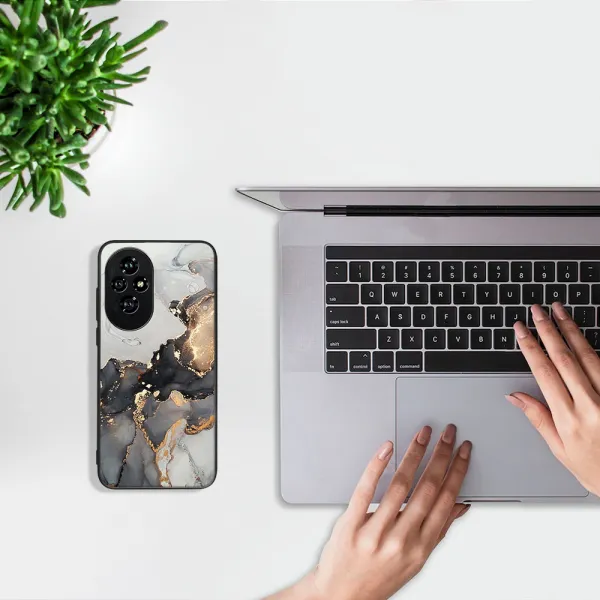 MY ART Ochranný kryt pre Honor 200 Pro GREY MARBLE (140)
