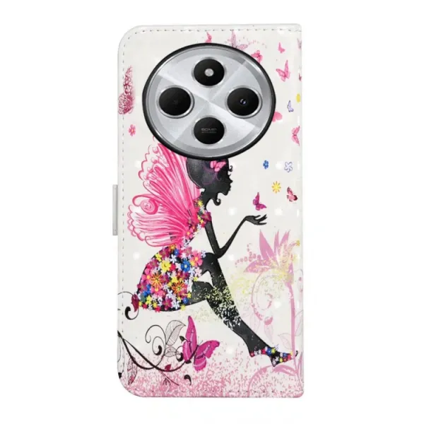 ART Peňaženkový kryt pre Xiaomi Redmi 14C / Poco C75 FLOWER FAIRY