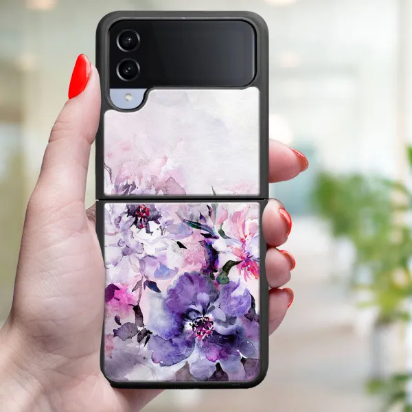MY ART Ochranný kryt pre Samsung Galaxy Z Flip4 5G PEONIES (156)
