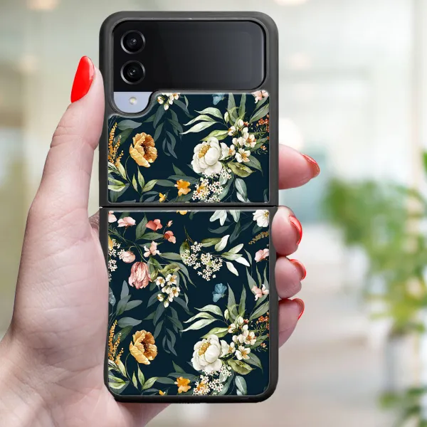 MY ART Ochranný kryt pre Samsung Galaxy Z Flip4 5G FLORAL (158)