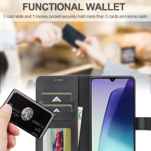 IMEEKE Peňaženkový obal pre Xiaomi Redmi 14C / Poco C75 čierny