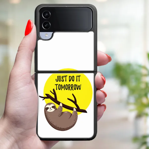 MY ART Ochranný kryt pre Samsung Galaxy Z Flip4 5G SLOTH (188)