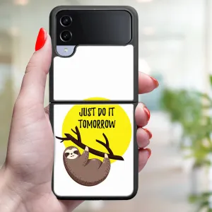 MY ART Ochranný kryt pre Samsung Galaxy Z Flip4 5G SLOTH (188)