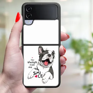 MY ART Ochranný kryt pre Samsung Galaxy Z Flip4 5G SMILE (189)