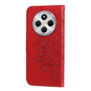 ART MANDALA Peňaženkový kryt pre Xiaomi Redmi 14C / Poco C75 červený