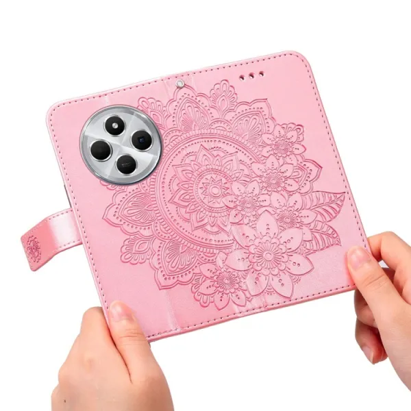 ART MANDALA Peňaženkový kryt pre Xiaomi Redmi 14C / Poco C75 ružový