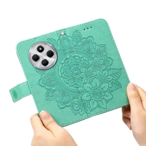 ART MANDALA Peňaženkový kryt pre Xiaomi Redmi 14C / Poco C75 zelený