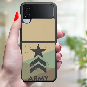 MY ART Ochranný kryt pre Samsung Galaxy Z Flip4 5G ARMY (236)
