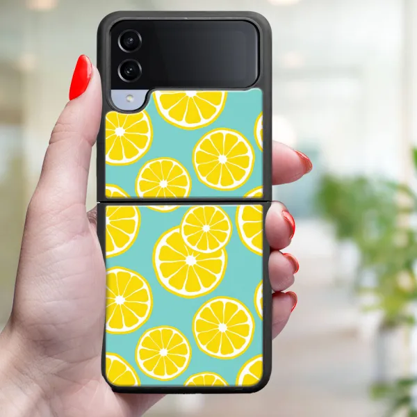 MY ART Ochranný kryt pre Samsung Galaxy Z Flip4 5G LEMON (121)