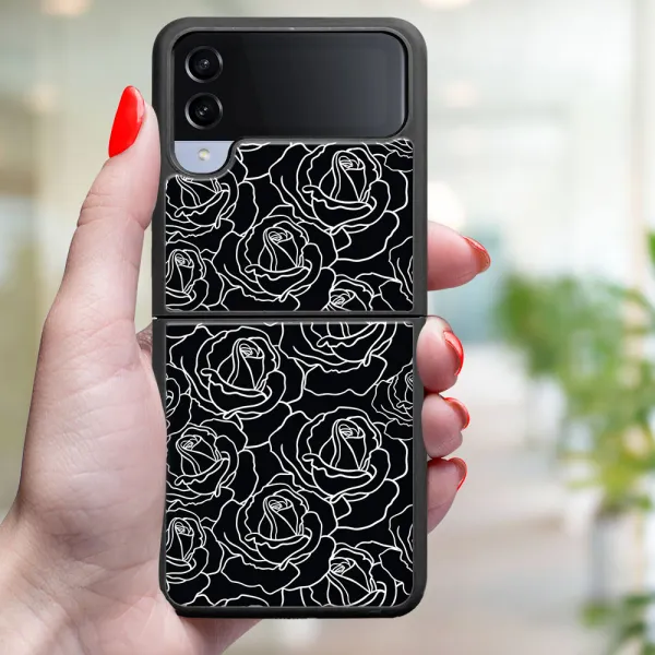 MY ART Ochranný kryt pre Samsung Galaxy Z Flip4 5G ROSES (172)