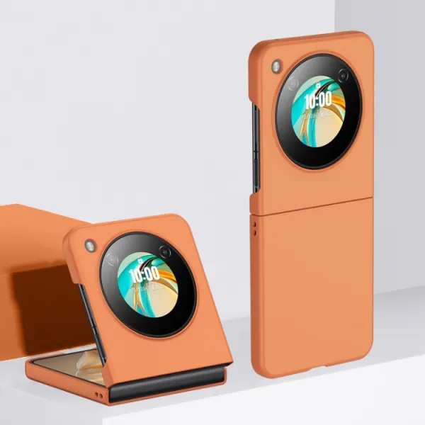 PLASTIC Ochranný plastový kryt pre Nubia Flip 5G oranžový