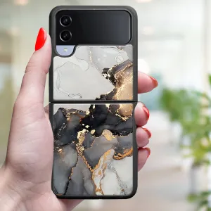 MY ART Ochranný kryt pre Samsung Galaxy Z Flip4 5G GREY MARBLE (140)