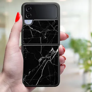 MY ART Ochranný kryt pre Samsung Galaxy Z Flip4 5G BLACK MARBLE (142)