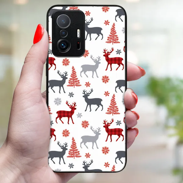 MY ART Kryt s vianočným dizajnom Xiaomi 11T / 11T Pro DEER (068)