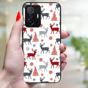 MY ART Kryt s vianočným dizajnom Xiaomi 11T / 11T Pro DEER (068)