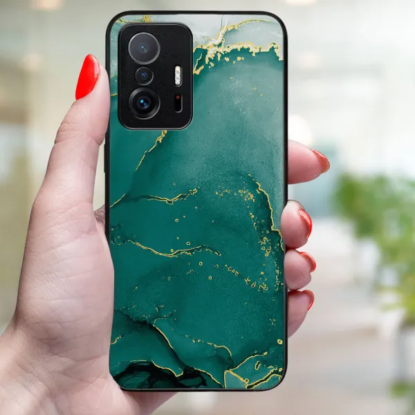 MY ART Ochranný kryt pre Xiaomi 11T / 11T Pro GREEN MARBLE (145)
