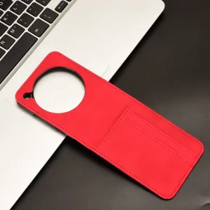 LITCHI Ochranný kryt  Nubia Flip 5G červený