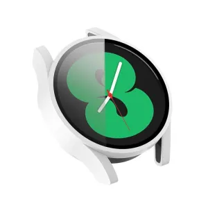 PC FULL COVER Plastový kryt so sklom pre Samsung Galaxy Watch FE biely