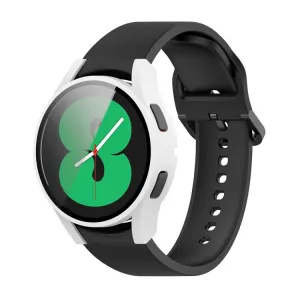 PC FULL COVER Plastový kryt so sklom pre Samsung Galaxy Watch FE biely