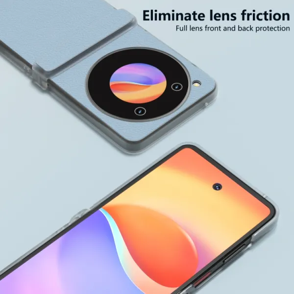 ABEEL LEATHER Ochranný kryt pre Nubia Flip 5G modrý