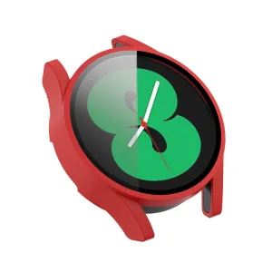 PC FULL COVER Plastový kryt so sklom pre Samsung Galaxy Watch FE červený