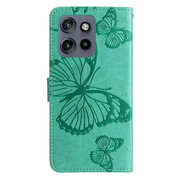 ART BUTTERFLY Peňaženkový obal pre Motorola Edge 60 Neo / 50 Neo / ThinkPhone 25 zelený