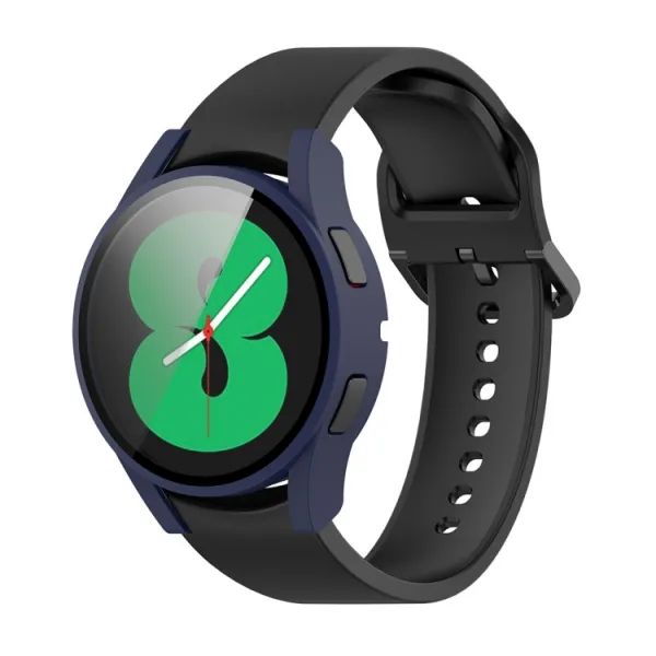 PC FULL COVER Plastový kryt so sklom pre Samsung Galaxy Watch FE modrý