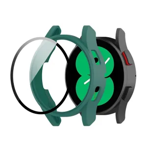 PC FULL COVER Plastový kryt so sklom pre Samsung Galaxy Watch FE zelený