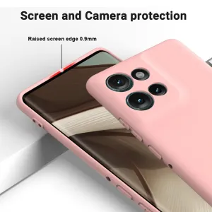 RUBBER Ochranný kryt pre Motorola Edge 50 ružový