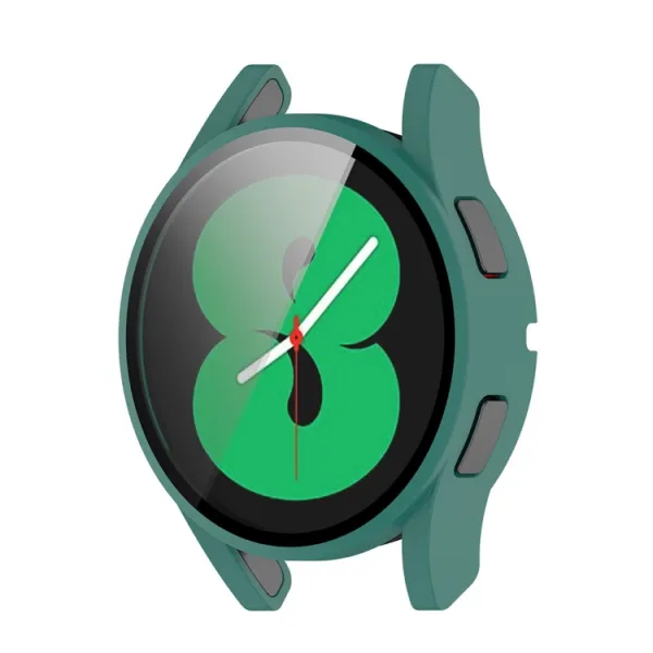 PC FULL COVER Plastový kryt so sklom pre Samsung Galaxy Watch FE zelený