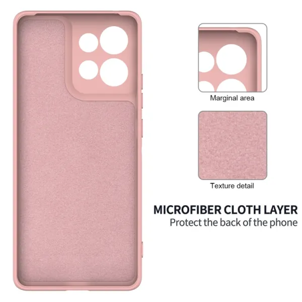 RUBBER Ochranný kryt pre Motorola Edge 50 ružový