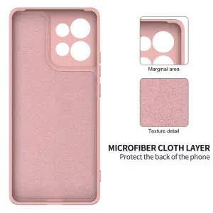 RUBBER Ochranný kryt pre Motorola Edge 50 ružový