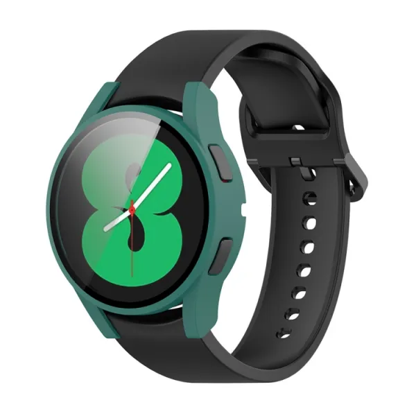 PC FULL COVER Plastový kryt so sklom pre Samsung Galaxy Watch FE zelený