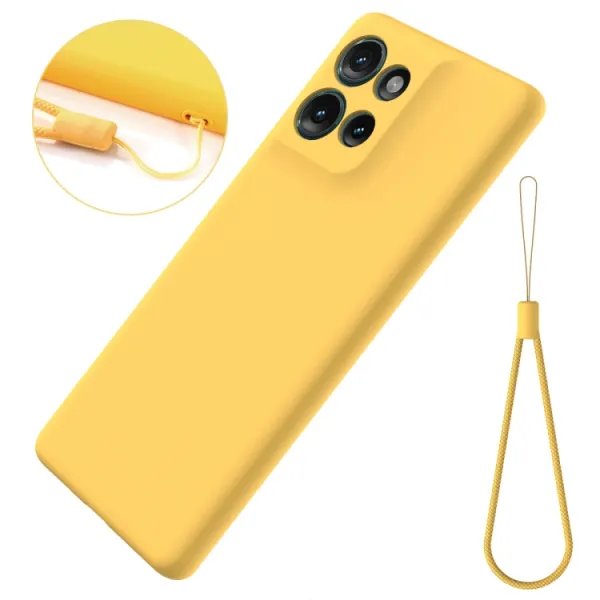 RUBBER Ochranný kryt pre Motorola Edge 50 žltý