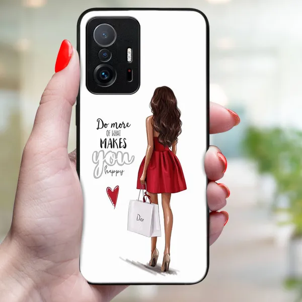 MY ART Ochranný kryt pre Xiaomi 11T / 11T Pro RED DRESS (137)