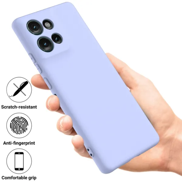 RUBBER Ochranný kryt pre Motorola Edge 50 fialový