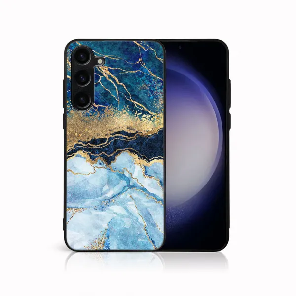 MY ART Ochranný kryt pre Samsung Galaxy S24 Plus 5G BLUE MARBLE (141)
