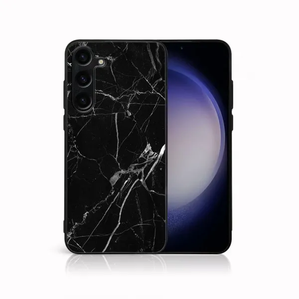 MY ART Ochranný kryt pre Samsung Galaxy S24 Plus 5G BLACK MARBLE (142)